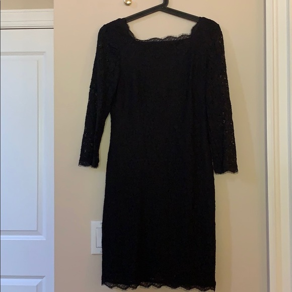 Adrianna Papell Lace Dress with 3/4 sleeve - Picture 2 of 6